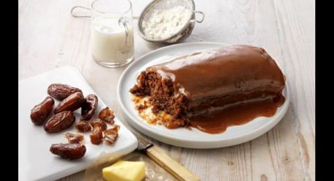 كيكة التمر بصوص التوفي