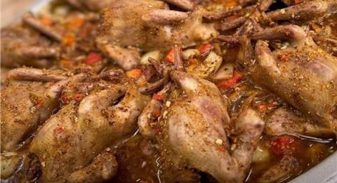 صنية «حمام في الفرن» بطعمه الشهي