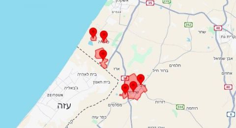 صافرات إنذار في عدة مناطق بغلاف غزة بسبب إطلاق قذائف