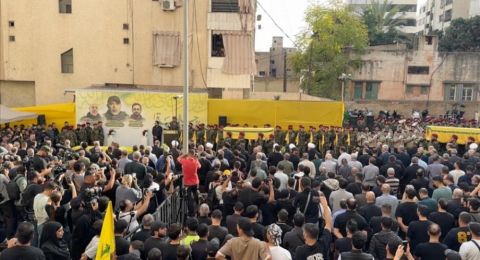 حزب الله يشيّع قائده العسكري هيثم الطبطبائي ورفاقه في الضاحية الجنوبية
