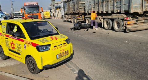 إصابة رجل في حادث دراجة نارية بمدينة اللد