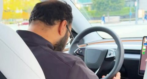 تسريب فيديو لسائق 