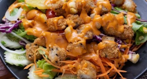 سلطة زنجر دجاج بافلو