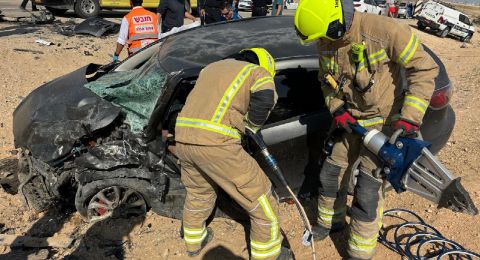 مصرع شخصين وإصابة ثلاثة في حادث سير مروع بالقرب من قرية الترابين في النقب