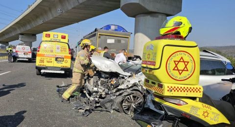 حادث سير مروع قرب يوكنعام: وفاة امرأة ورضيع من رهط