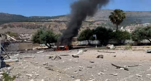 بالفيديو: صاروخ ثقيل لحزب الله يدمر مقرا عسكريا إسرائيليا في كريات شمونة