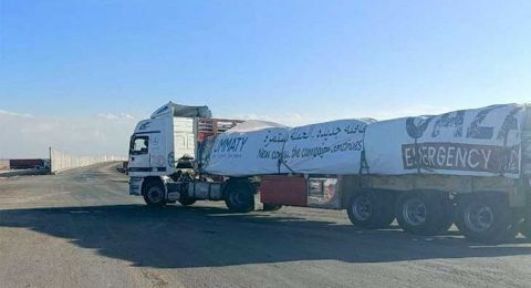 مصر ترسل 423 شاحنة مساعدات إلى غزة