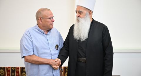 رئيس الهستدروت خلال لقائه الشيخ موفق طريف: