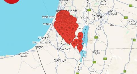 صاروخ من اليمن وصافرات الانذار في وسط اسرائيل،  وإغلاق المجال الجوي