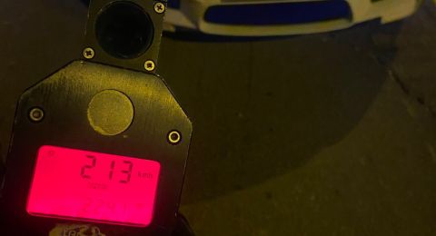 ضبط سائق بسرعة 213 كلم على شارع 6