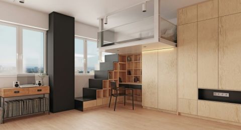 أفكار للاستفادة من المساحة تحت الدرج