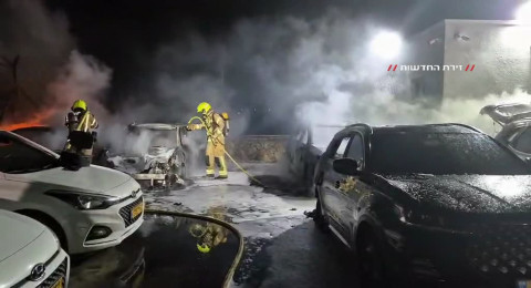 احتراق 5 مركبات في بلدة لهافيم والتحقيقات جارية