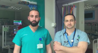 د. أسدي والممرض عمري يتوجهان للمواطنين العرب د. أسدي والممرض عمري يتوجهان للمواطنين العرب
