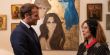 فيروز تهدي الرئيس الفرنسي لوحة فنية والأخير يمنحها أعلى وسام في بلده