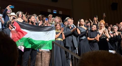 بالفيديو.. 24 دقيقة تصفيق لفيلم صوت هند رجب في مهرجان فينيسيا